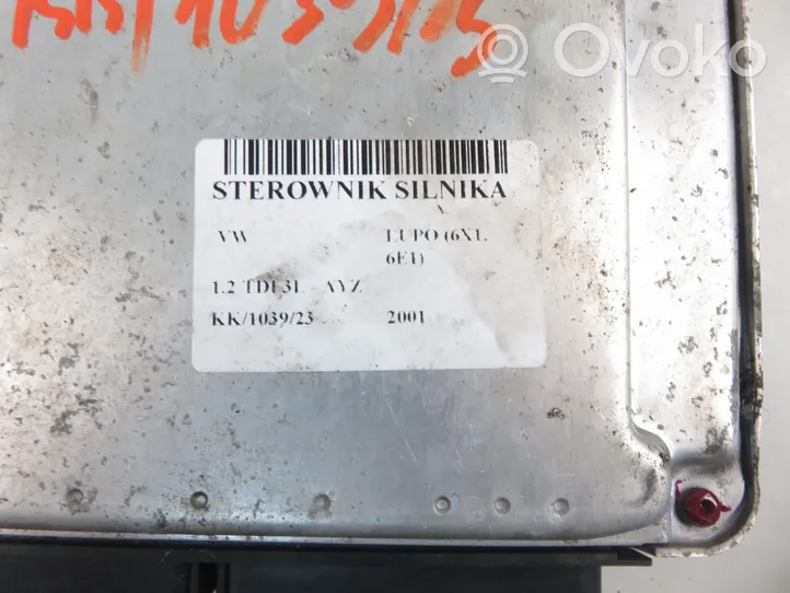 Volkswagen Lupo Sterownik / Moduł ECU 0281010628