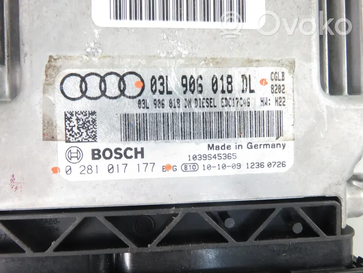 Audi Q5 SQ5 Moottorin ohjainlaite/moduuli 0281017177