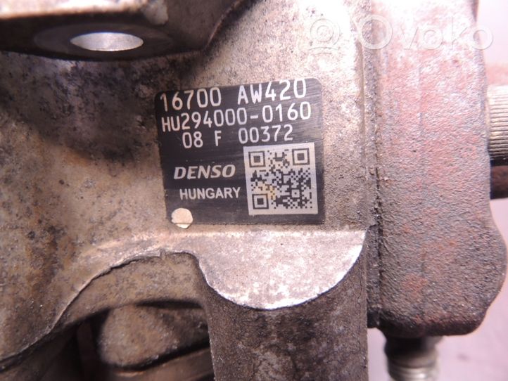 Nissan Almera Tino Pompa wtryskowa wysokiego ciśnienia HU2940000160