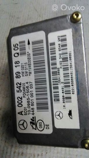 Mercedes-Benz ML W163 Fuel pump relay A0025428919