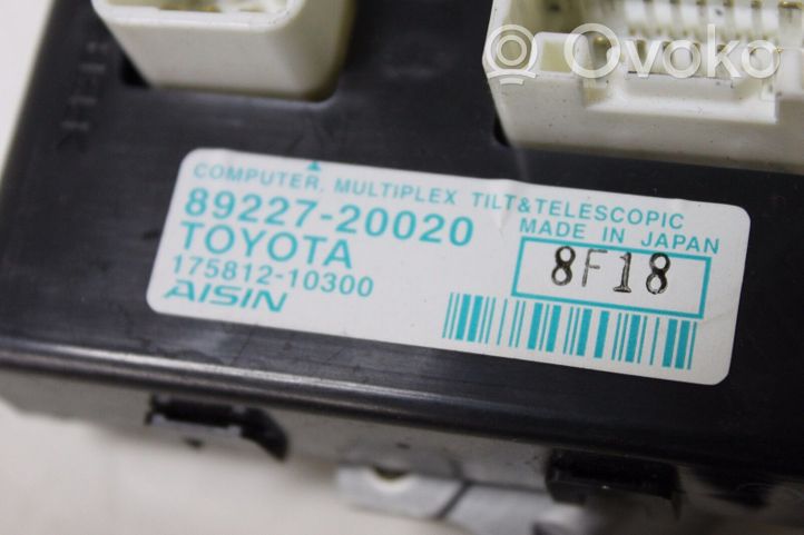 Toyota Avensis T270 Ohjaustehostimen ohjainlaite/moduuli 8922720020