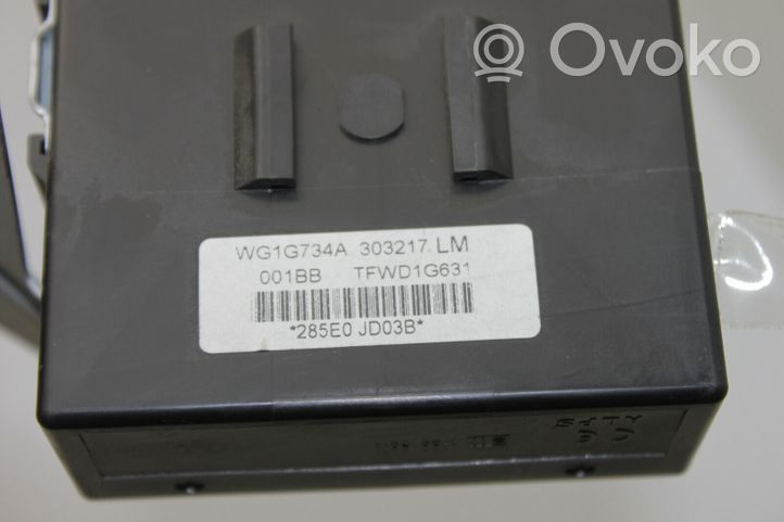 Nissan Qashqai Avaimettoman käytön ohjainlaite/moduuli 285E0JD03B