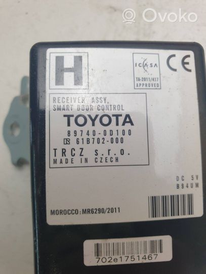 Toyota Yaris Oven ohjainlaite/moduuli 89740-0d100