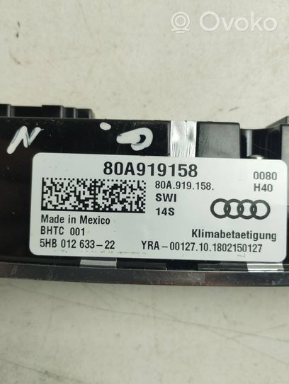 Audi Q5 SQ5 Ilmastoinnin ohjainlaite 80A919158