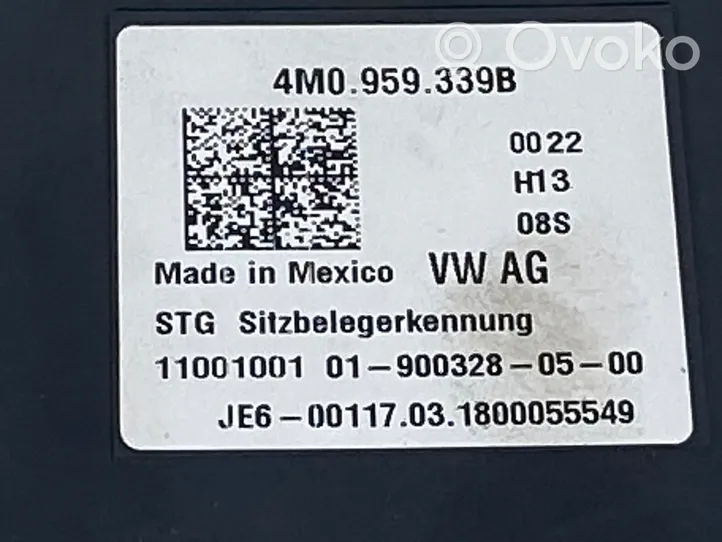 Volkswagen Tiguan Allspace Istuimen säädön moduuli 4M0959339B