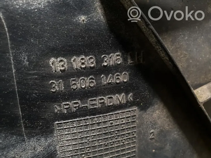 Opel Vectra C Etupyörän sisälokasuojat 13183315