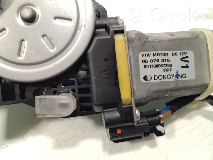 Chevrolet Aveo Front door window regulator motor 96870316