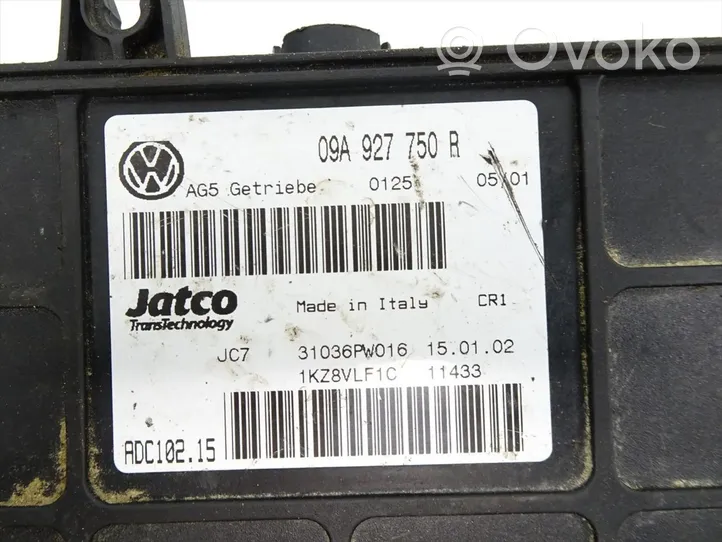 Volkswagen Bora Module de contrôle de boîte de vitesses ECU 09A927750R