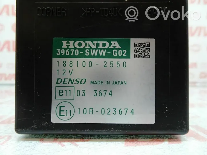 Honda CR-V Sterownik / Moduł parkowania PDC 39670-SWW-G02