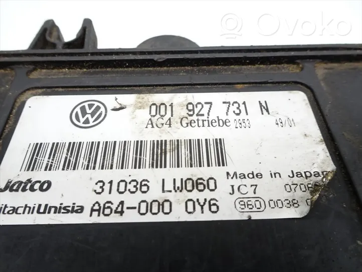 Volkswagen Lupo Pārnesumkārbas vadības bloks 001927731N