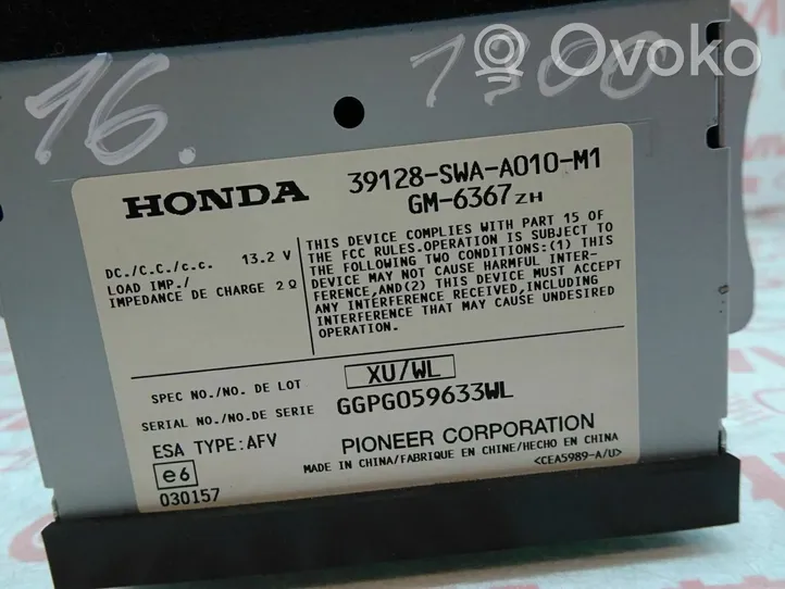 Honda CR-V Moduł / Sterownik anteny 39128-SWA-A010-M1