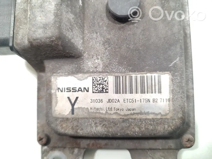Nissan Qashqai Vaihdelaatikon ohjainlaite/moduuli 31036-JD02A