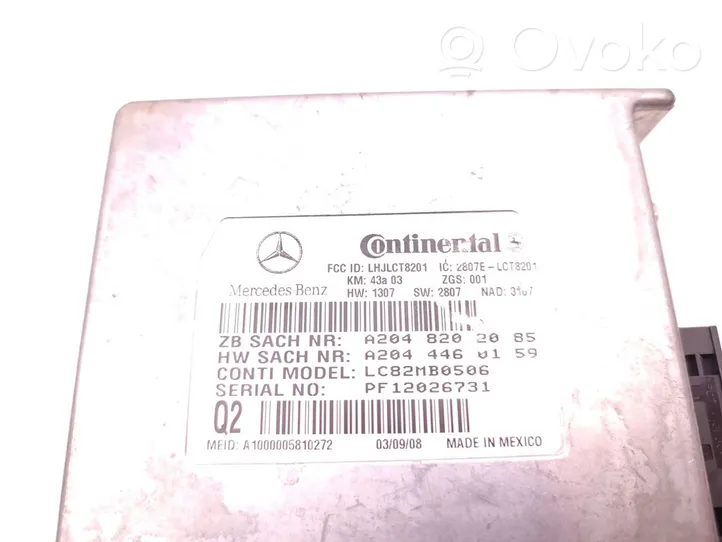 Mercedes-Benz R W251 Sterownik / Moduł sterujący telefonem A2048202085