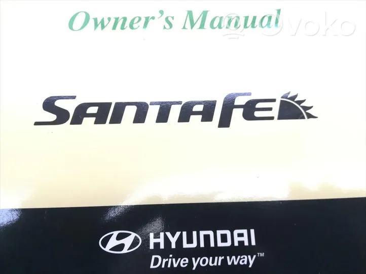 Hyundai Santa Fe Owners service history hand book 