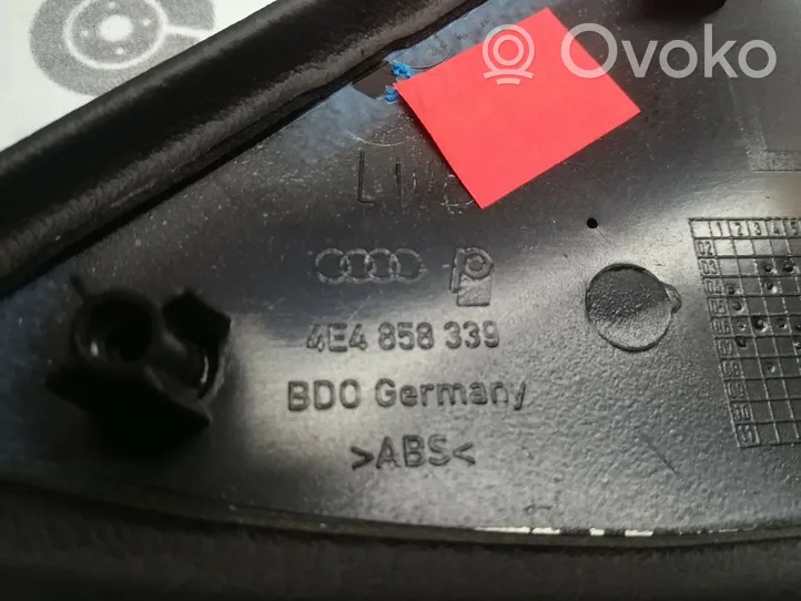 Audi A8 S8 D3 4E Listwa / Uszczelka szyby drzwi tylnych 4E4858339