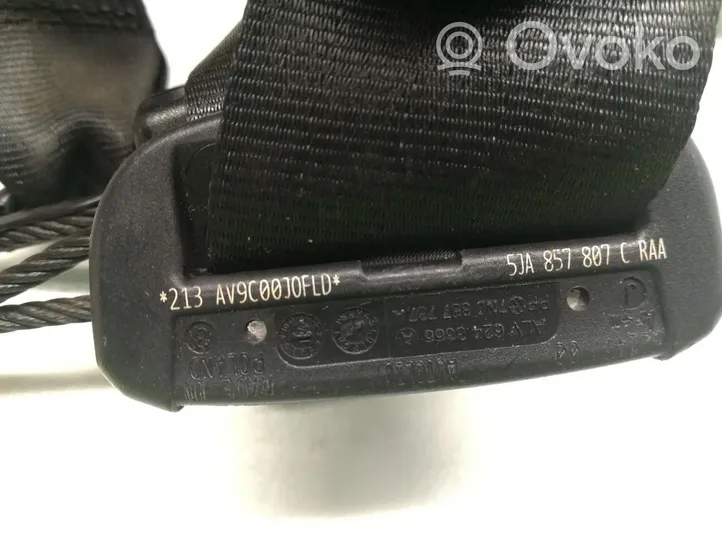 Volkswagen Sharan Middle seatbelt (rear) 5JA857496