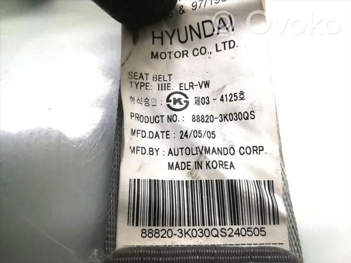 Hyundai Sonata Ceinture de sécurité avant 88820-3K030QS