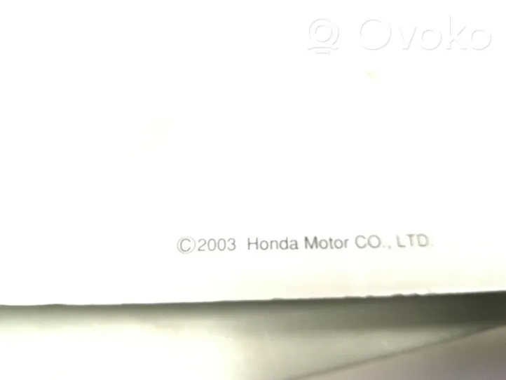 Honda Accord Libretto di servizio dei proprietari 