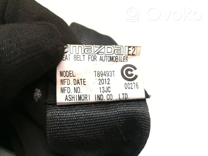 Mazda 6 Ceinture de sécurité arrière T89493T