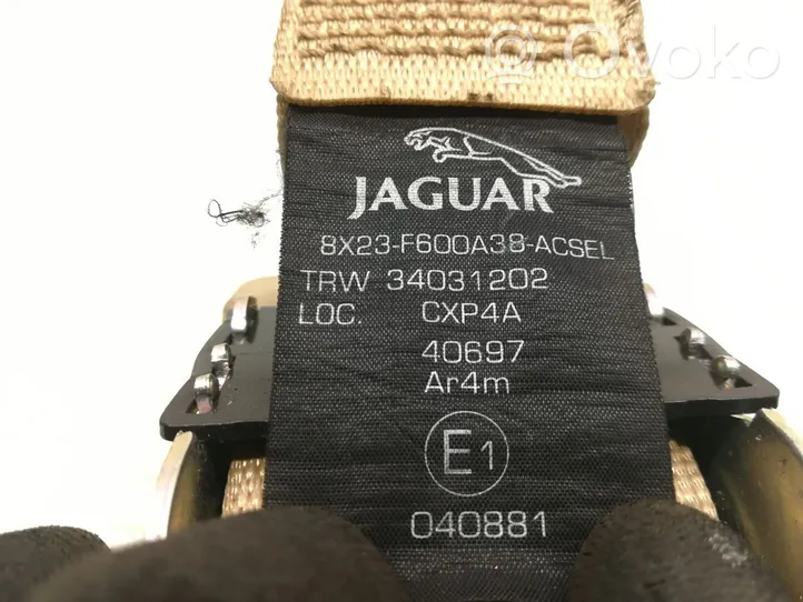Jaguar XF Keskipaikan turvavyö (takaistuin) 8X23-F600A38-ACSEL