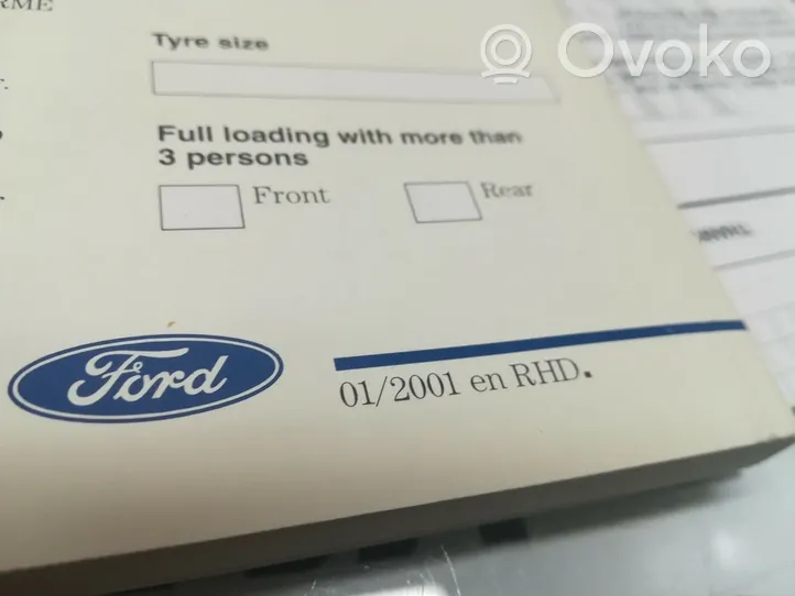 Ford Mondeo MK IV Carnet d'entretien d'une voiture --