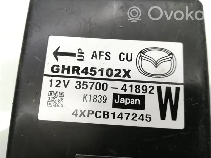 Mazda 6 Unité de commande / module de verrouillage centralisé porte GHR45102X