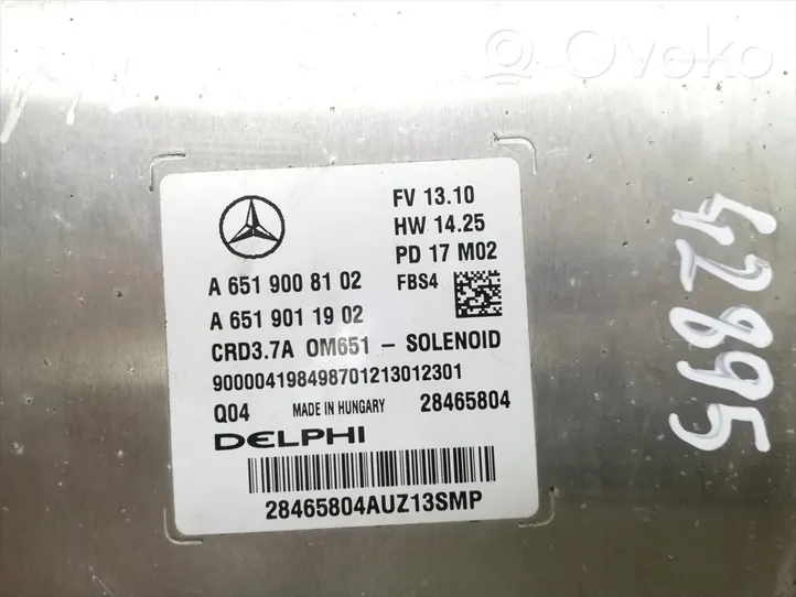 Mercedes-Benz SLR McLaren C199 Sterownik / Moduł ECU A6519008102