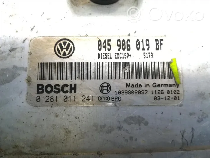 Volkswagen Polo IV 9N3 Moottorin ohjainlaite/moduuli 045906019BF