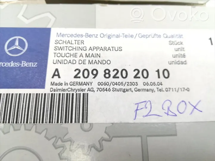 Mercedes-Benz E A207 Loquet serrure de toit convertible A2098202010