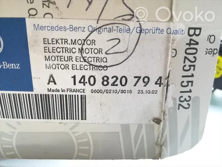 Mercedes-Benz S W140 Moteur actionneur de volet de climatisation A1408207942