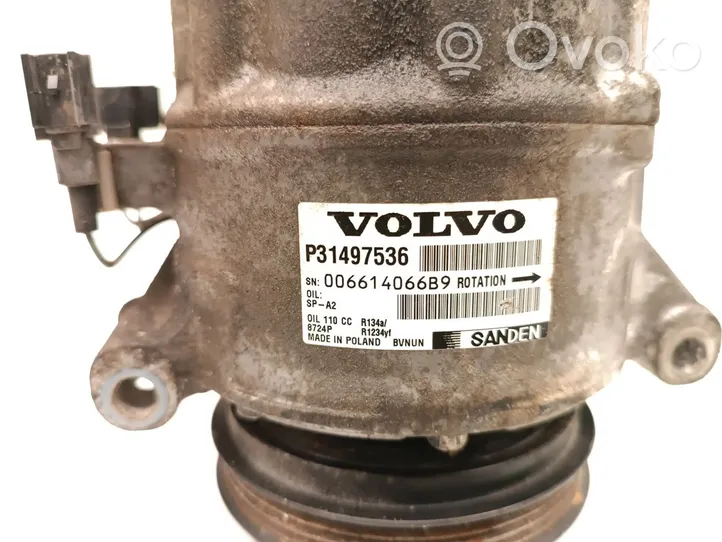 Volvo XC60 Air conditioning (A/C) compressor (pump) 31497536