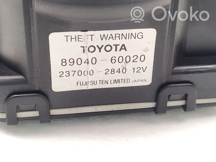 Toyota Land Cruiser (J120) Alarmes antivol sirène 89040-60020