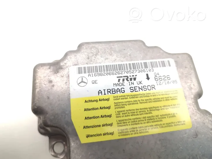 Mercedes-Benz A W169 Airbagsteuergerät A1698206626