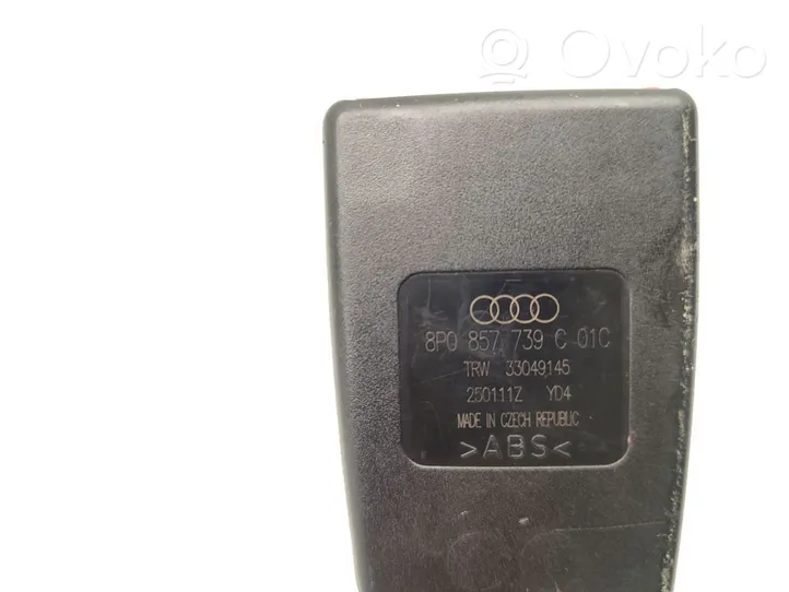 Audi A3 S3 8P Klamra środkowego pasa bezpieczeństwa fotela tylnego 8P0857739C