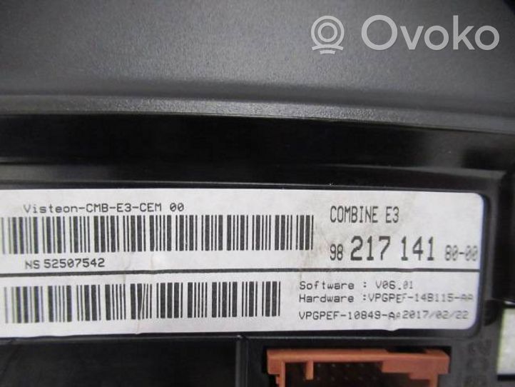 Citroen C4 Cactus Monitor / wyświetlacz / ekran 9821714180