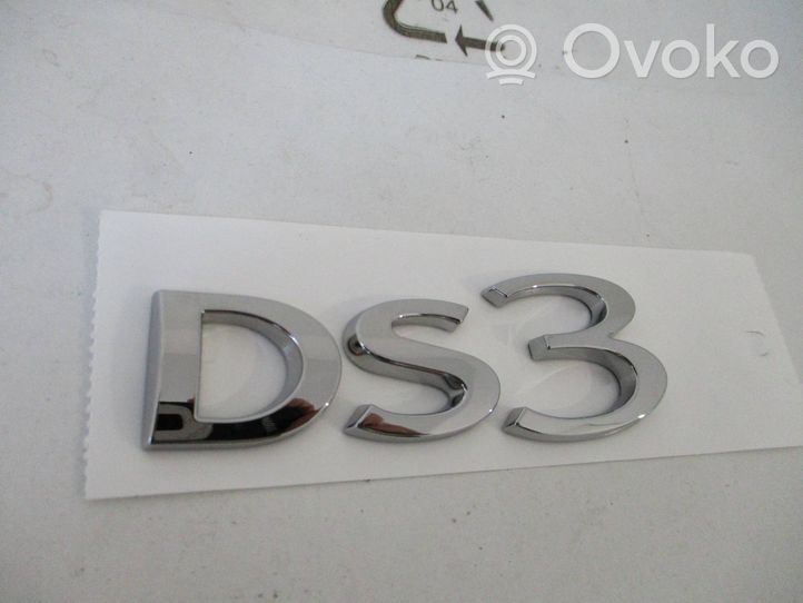 Citroen DS3 Gamintojo ženkliukas/ modelio raidės 9814125680