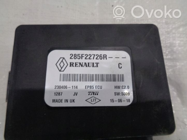 Renault Kadjar Rankinio stabdžio valdymo blokas 285F22726R