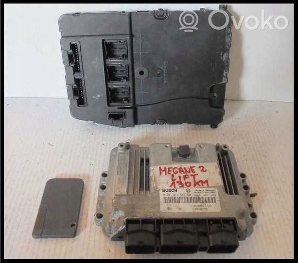 Renault Megane II Engine ECU kit and lock set 8200527725