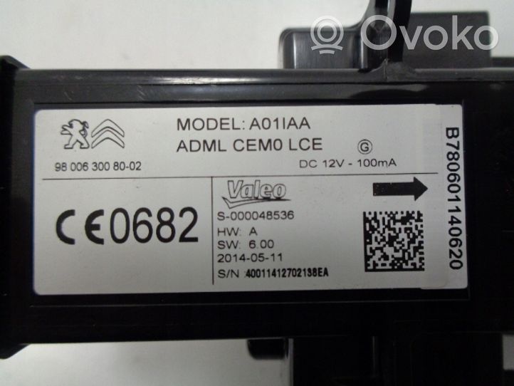 Citroen C4 II Picasso Kit calculateur ECU et verrouillage 9808016480