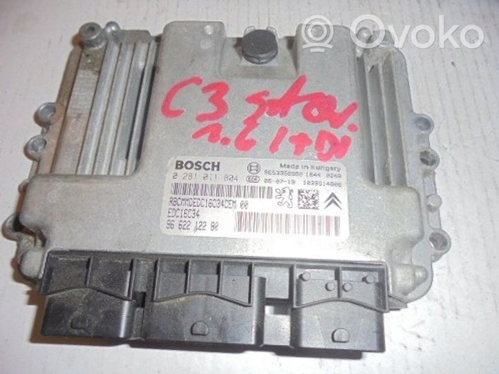 Citroen C3 Kit calculateur ECU et verrouillage 9662212280