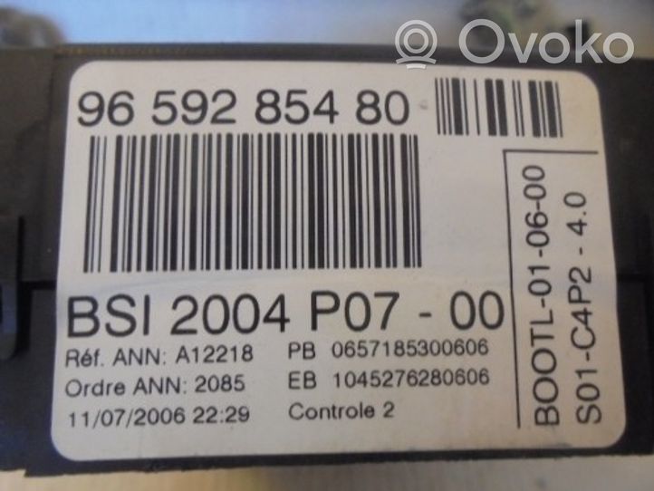 Citroen C3 Komputer / Sterownik ECU i komplet kluczy 9662212280