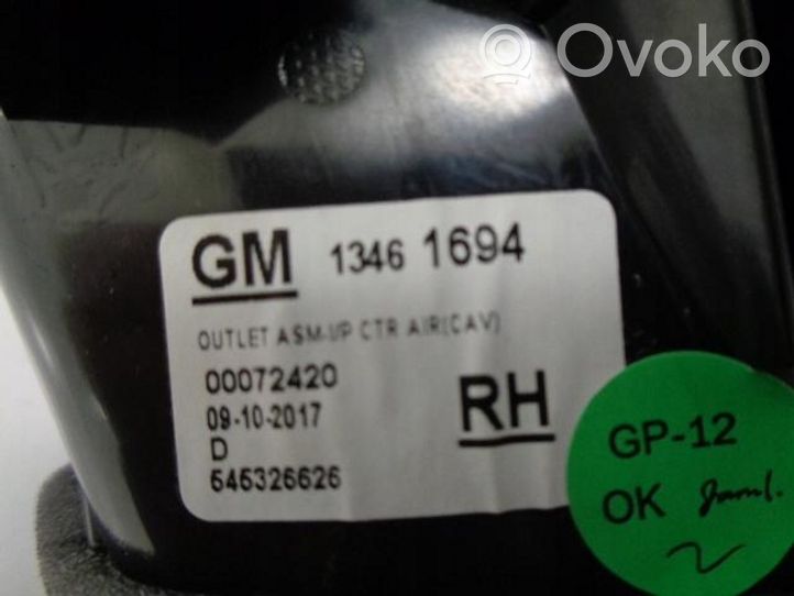 Opel Grandland X Grille d'aération centrale 13461694