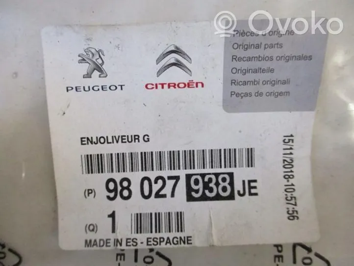 Peugeot 208 Moulure de porte avant 98027938JE