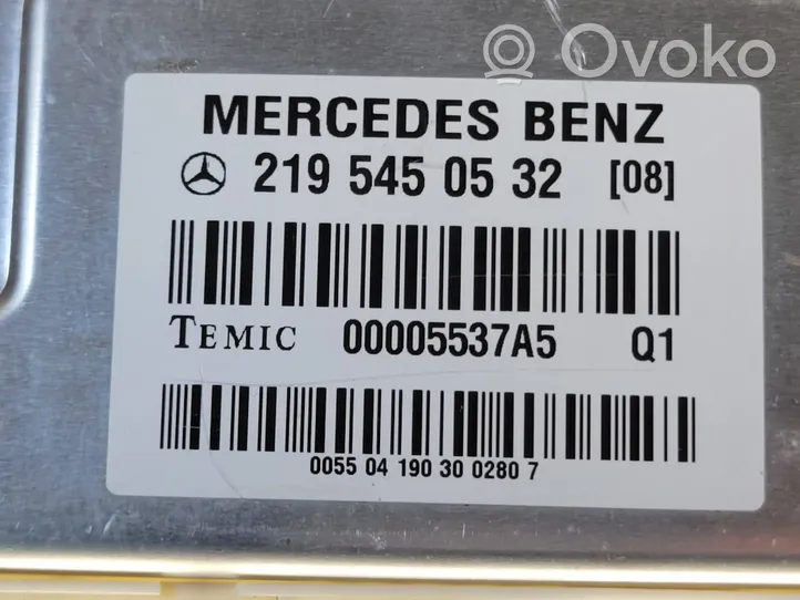 Mercedes-Benz CLS C219 Sterownik / Moduł zawieszenia pneumatycznego 2195450532