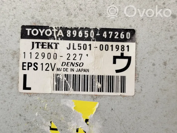 Toyota Prius (XW30) Centralina/modulo servosterzo 8965047260