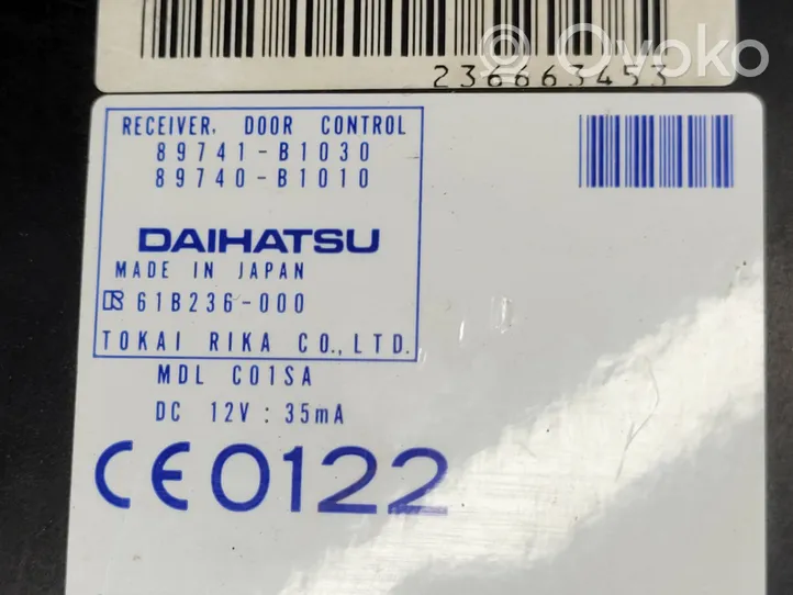 Daihatsu Sirion Unité de commande / module de verrouillage centralisé porte 89740B1010