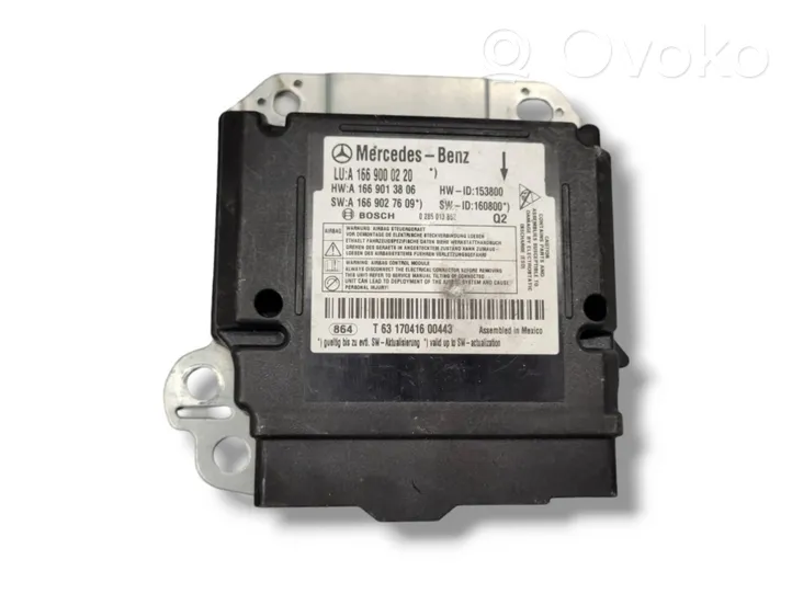 Mercedes-Benz GLE (W166 - C292) Module de contrôle airbag A1669000220