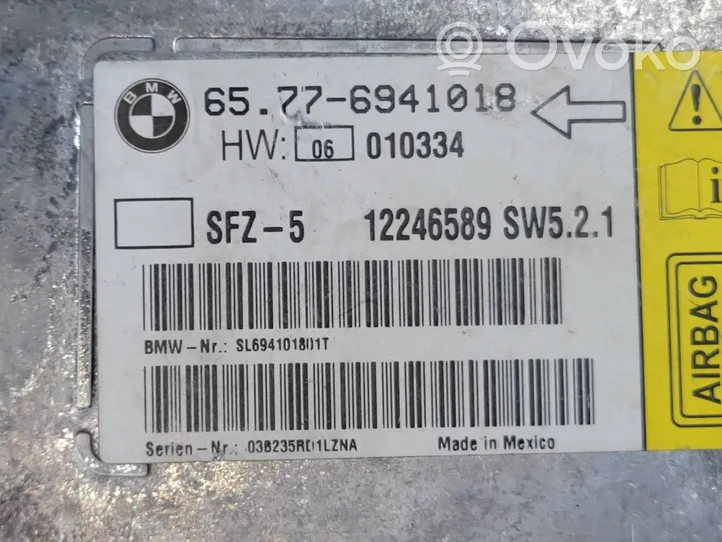 BMW 5 E60 E61 Module de contrôle airbag 65776941018
