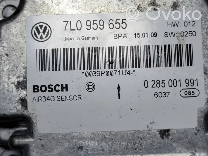 Volkswagen Touareg I Airbag control unit/module 7L0959655