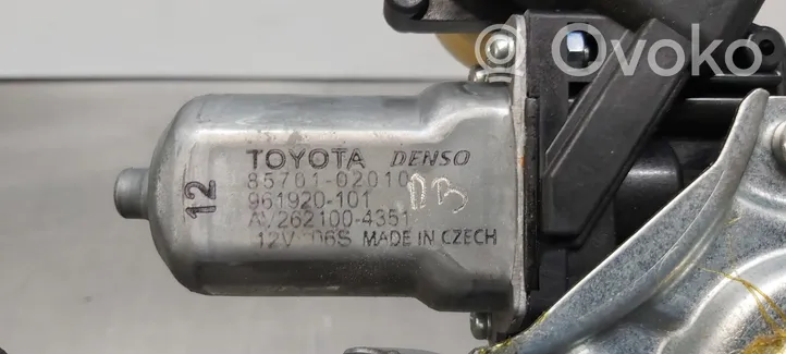 Toyota Avensis T270 Meccanismo di sollevamento del finestrino posteriore senza motorino 6984005131